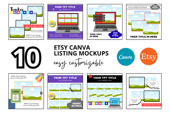 10 Teachers Pay Teachers Etsy Mockups: The Visual Foundation for Thriving Digital Marketplaces