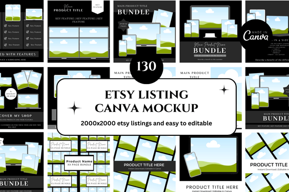 130 Etsy Canva Mockup: Your Toolkit for Showcasing Products Effectively
