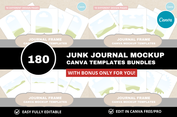 180 Junk Journal Canva Bundle: A Practical Guide for Designers and Crafters