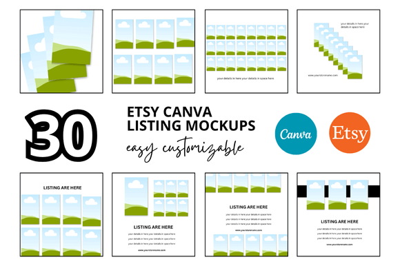 30 Flash Card Etsy Listings Mockup: A Practical Tool for Creators and Sellers