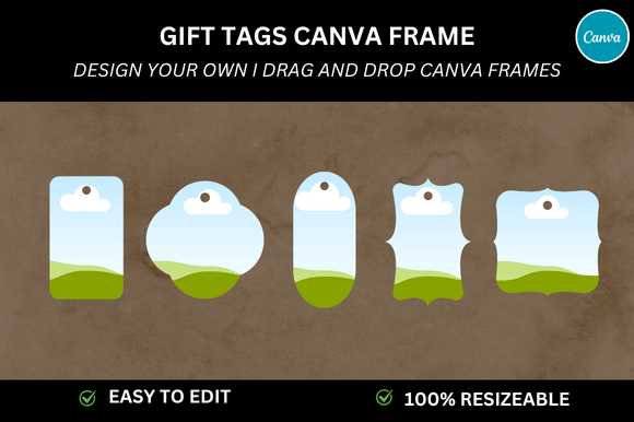 5 Gift Tag Frame Mockup Canva Ideas for Creators