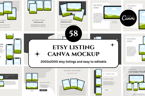 A Practical Evaluation of the 58 Etsy Canva Mockup Bundle