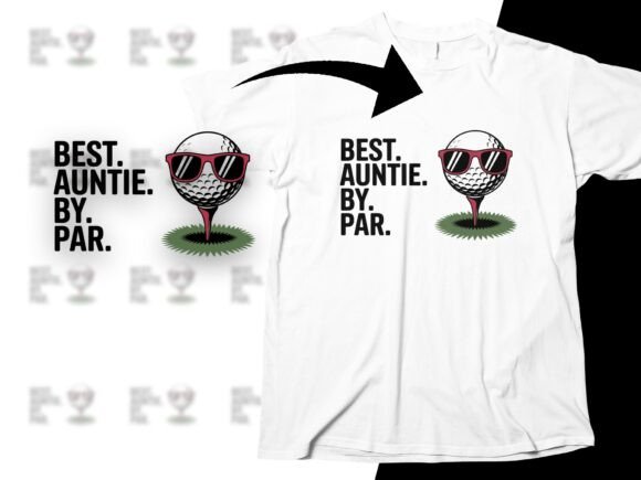 Best Auntie by Par Golf PNG