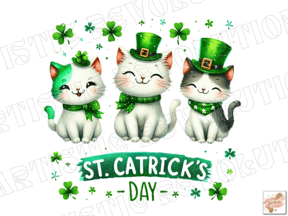 Cat PNG St. Patrick's Day Graphics: A Practical Resource for Cat Mom Designs and Digital Creators