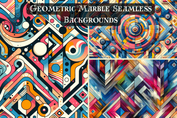 Geometric Marble Seamless Backgrounds: Evaluating a Versatile Design Asset