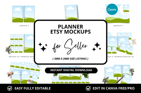 How a Planner Etsy Canva Mockup Can Transform Your Digital Product Listings