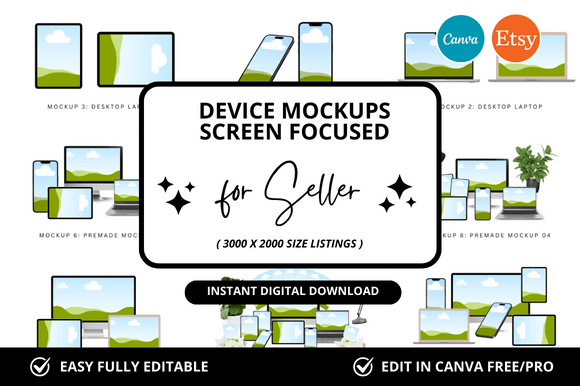 How Device Mockups on Etsy and Canva Help You Sell More Digital Products