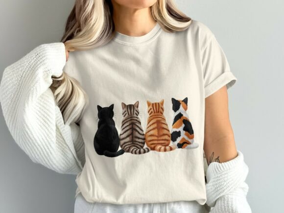 How the Cute Yarn Cat Shirt Design PNG Reflects Modern Creative Commerce