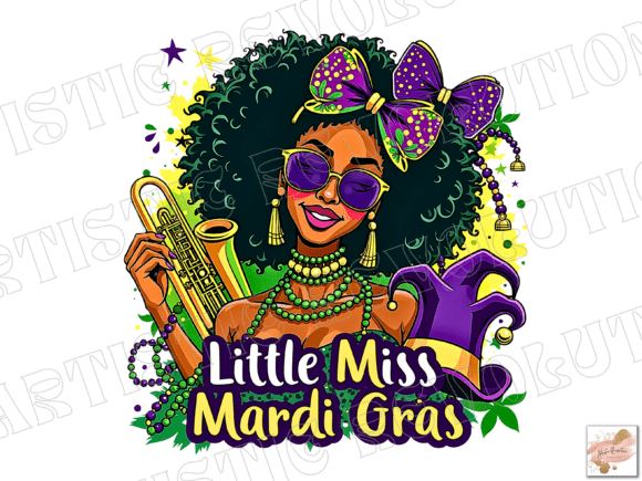 Little Mis Mardi Gras Png Black Girl Png – A Thoughtful Look at Representation in Digital Design