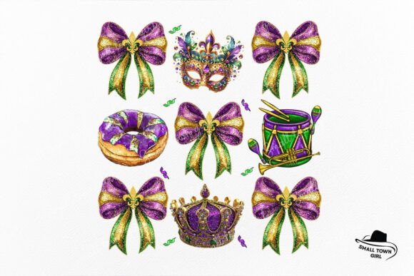 Mardi Gras Coquette Bow Kingcake Mask: A Celebration of Style and Tradition