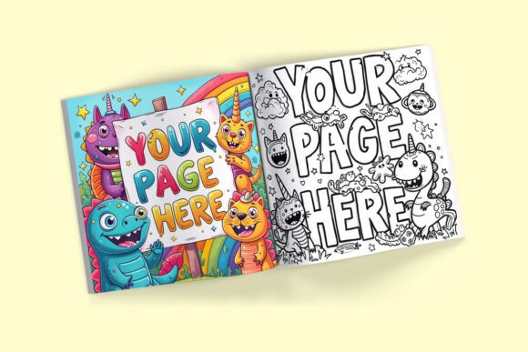 The Value of Square Open Book Page Mockups