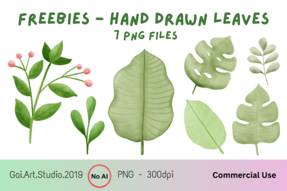 The Versatile Appeal of Hand Drawn Leaf Freebies